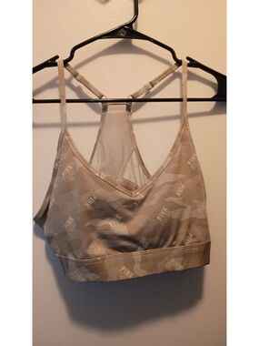 PINK Victoria's Secret  Camo Racerback Sports Bra